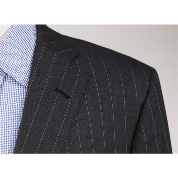 Oxxford Custom Gray Pinstripe 2-Btn Blazer Jacket Current Model 48R - Picture 4 of 10